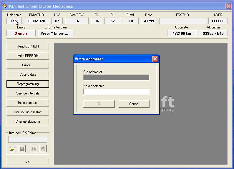 BMW Scanner IKE Reprogramming