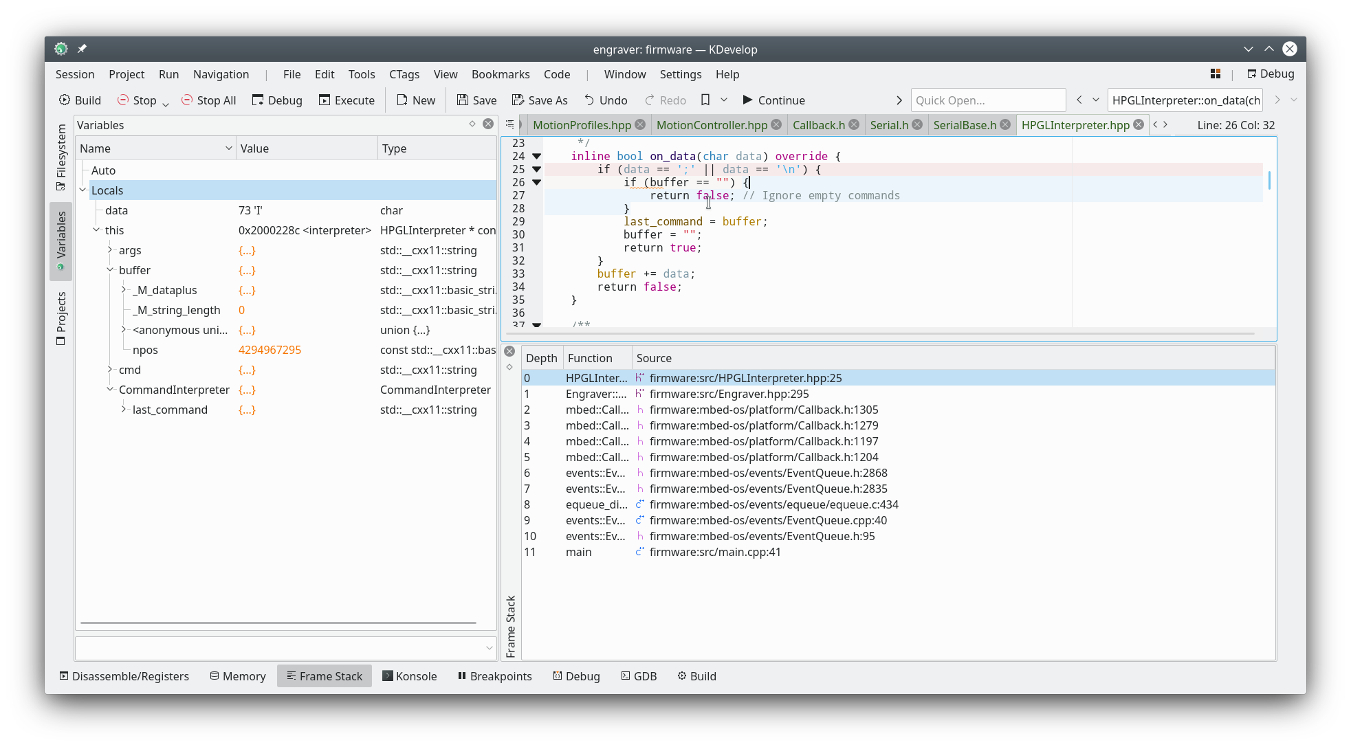 Debugging in KDevelop with OpenOCD
