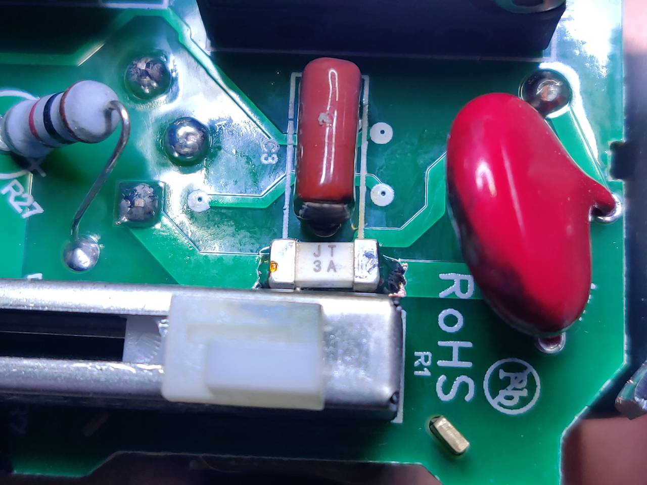 Fuse soldered