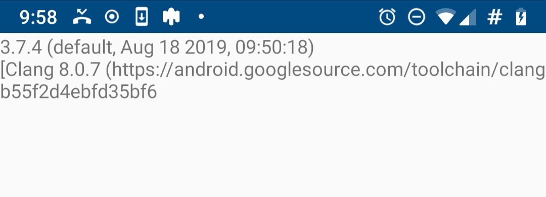 python 3.7.4 on android