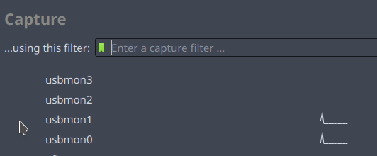 Wireshark usbmon