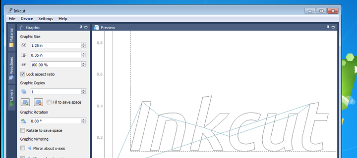 inkcut running on windows 7 and 10